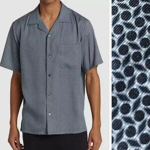 Theory Men’s Noll Reef Short Sleeve Button Down Camp Shirt 35027